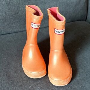 Hunter Vibrant Orange Waterproof Boots